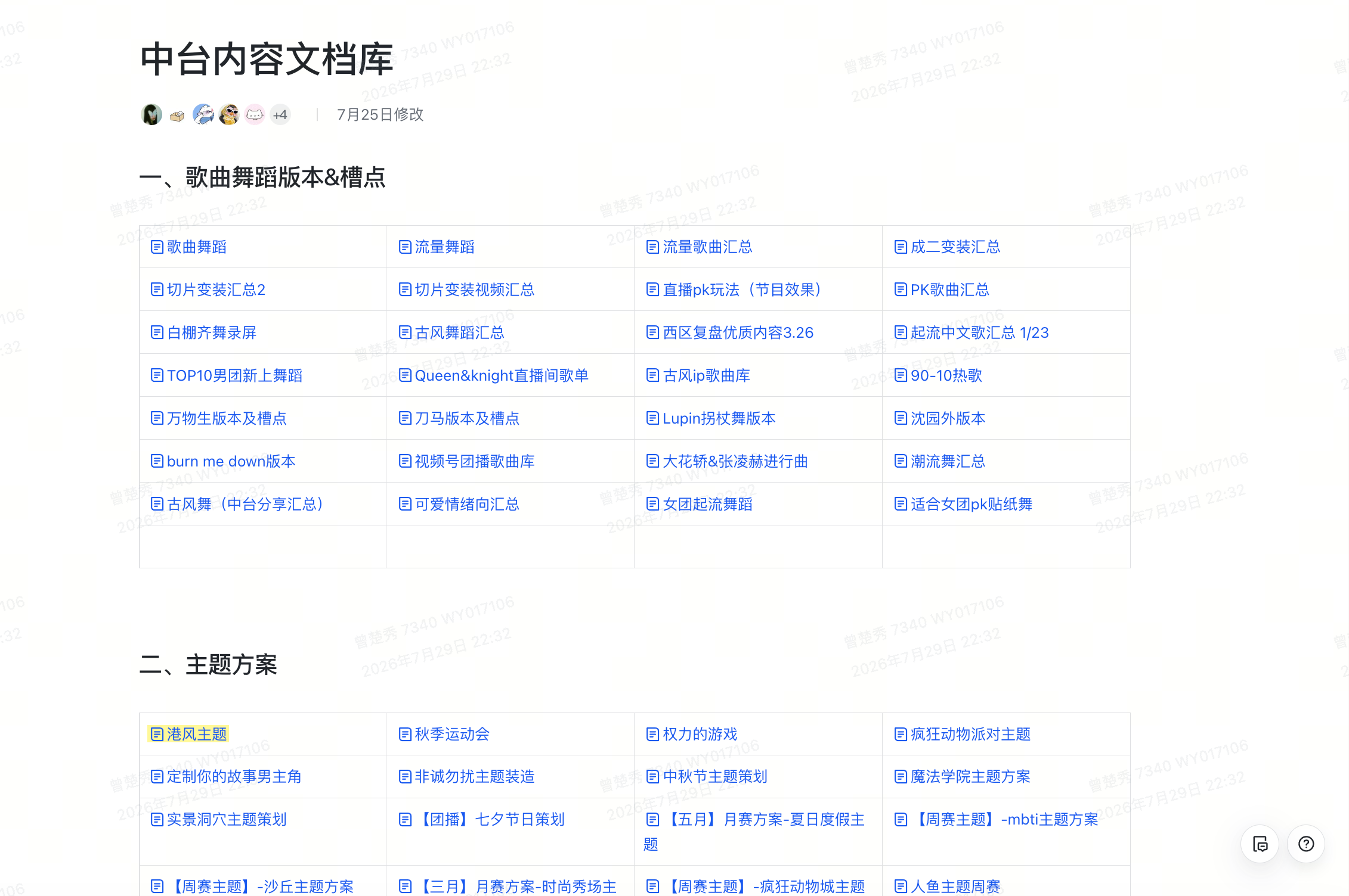 团播原始材料